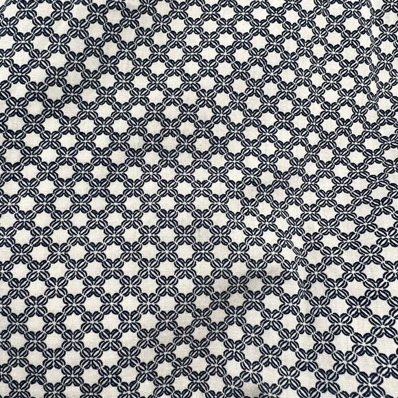 NWOT Men's English Laundry Navy White Patterned Button Front Shirt Size XL - Picture 4 of 4